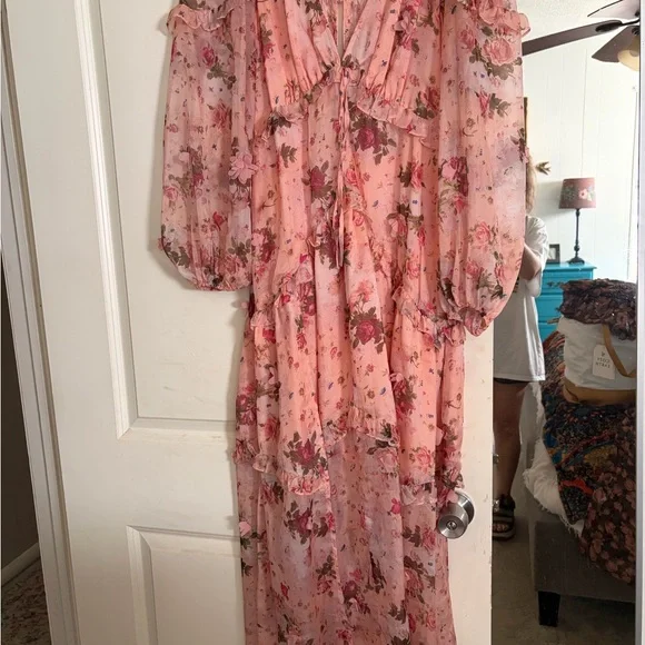Buddy Love Pink Floral Maxi Dress - Picture 9 of 10